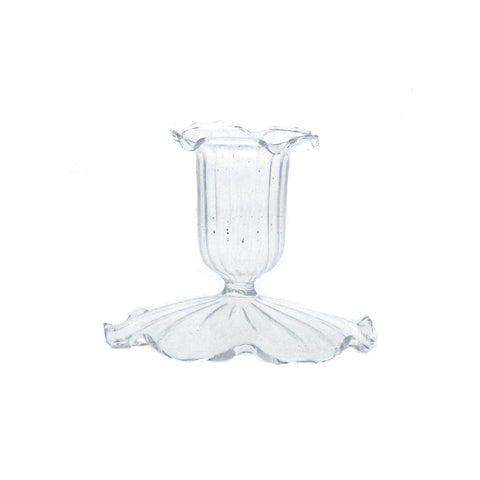 Glass Candle Stick | Clear | Small