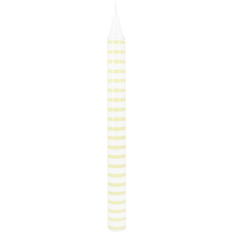 Yellow Stripe | Crown Candle | 23cm
