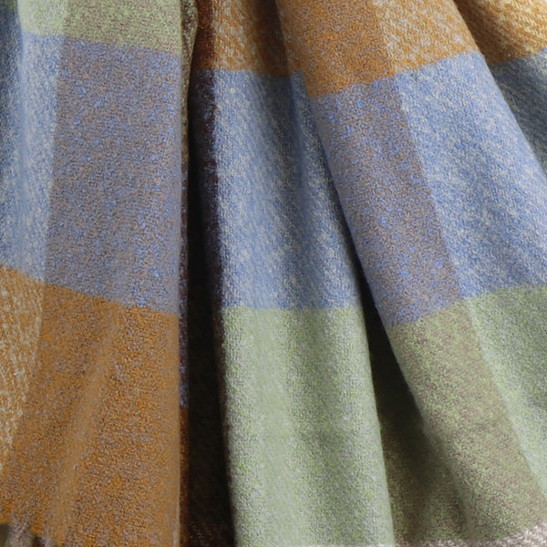 Mustard/Pink Mix Blanket Scarf