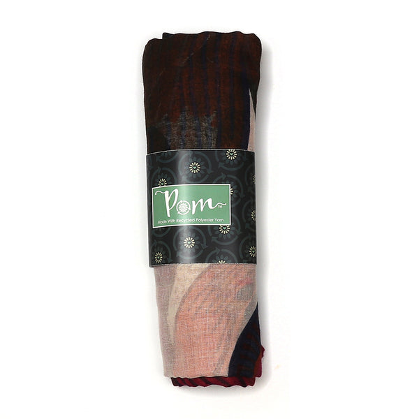 Deep Red Mix Poppy Print Reprieve Scarf
