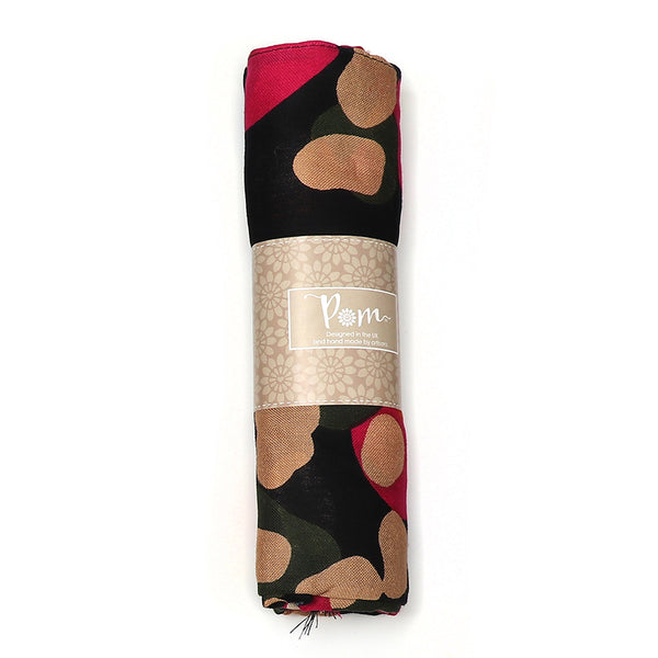 Multicolour Gradient Spot Print Bamboo Viscose