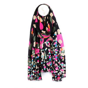 Multicolour Gradient Spot Print Bamboo Viscose