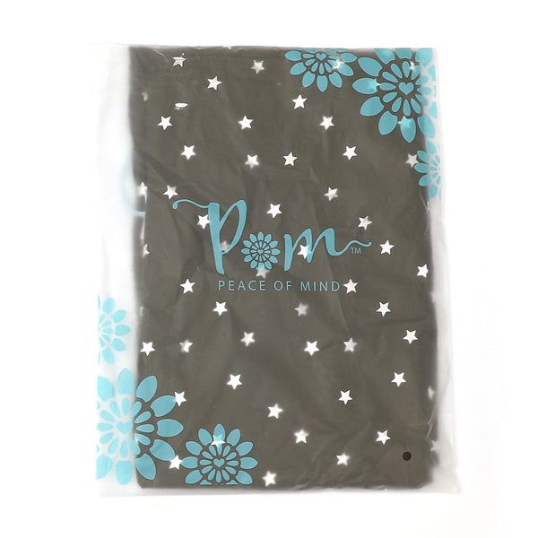 Deep Pine Green Viscose Scarf With Silver Star