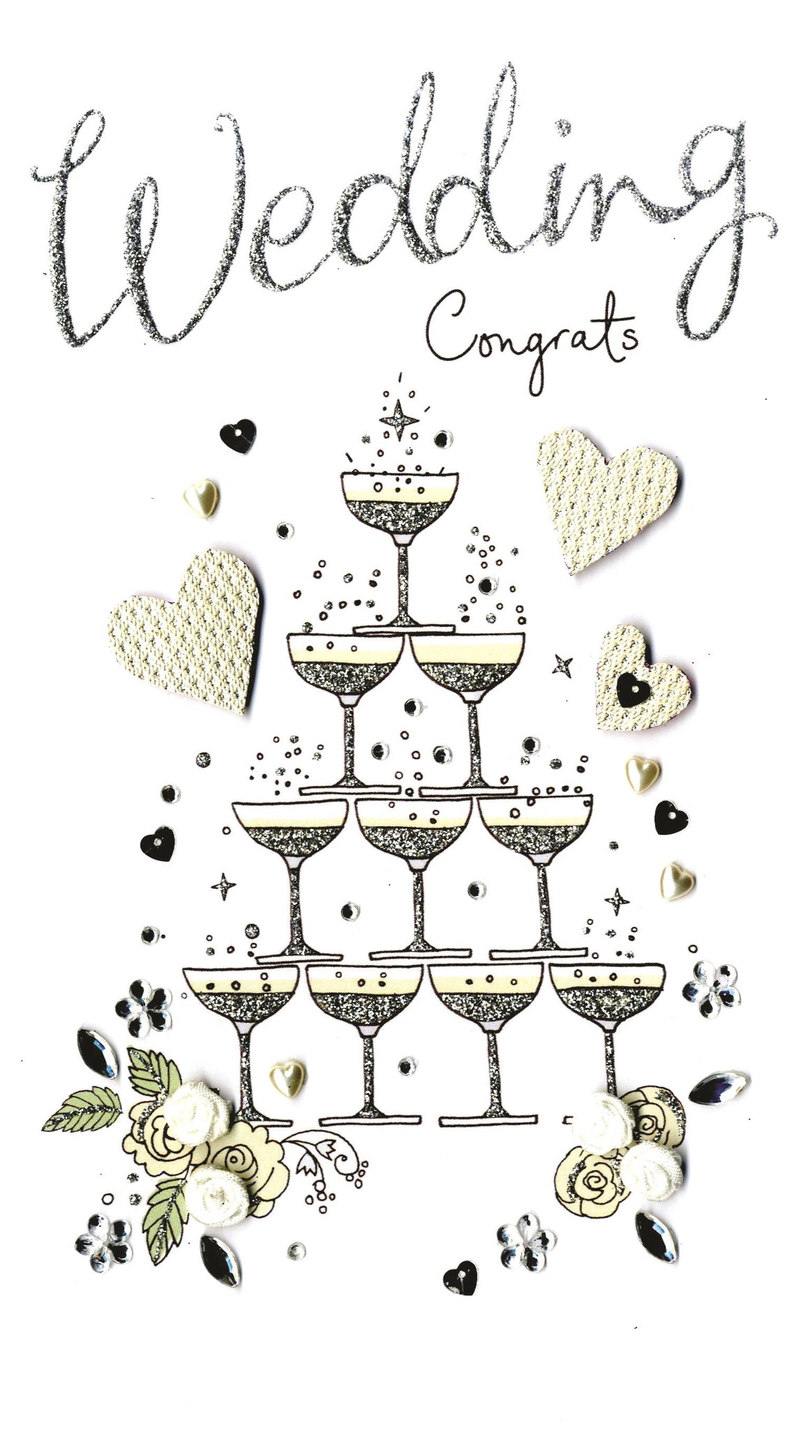 Champagne Cards | Wedding | Pyramid Of Champagne Bottles