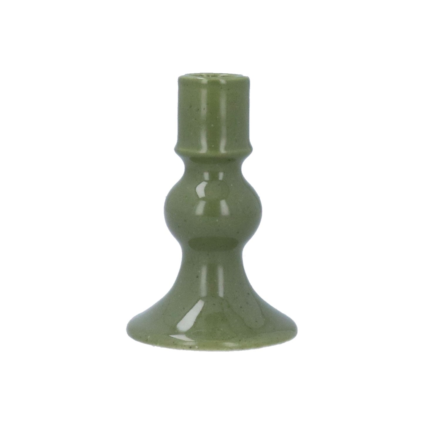 Green Porcelain Candlestick