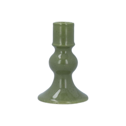 Green Porcelain Candlestick