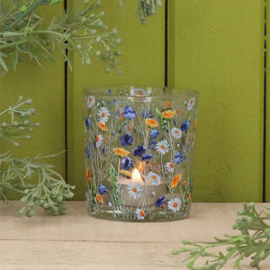 Daisy Meadow Mini Glass T-Lite Holder