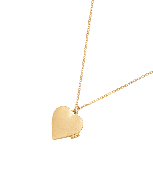 Swallow Heart Locket Chain Necklace