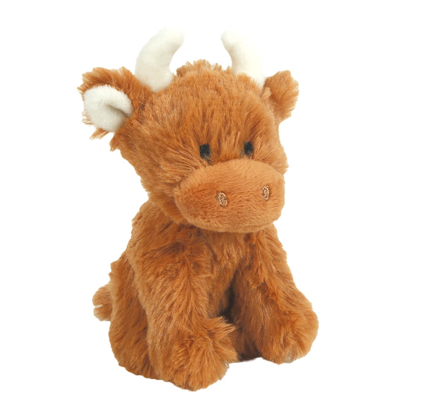 Brown Highland Cow |Mini Plush Soft Toy | 11cm