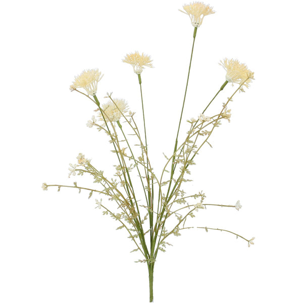 Cream Wild Thistle Spray | 50cm