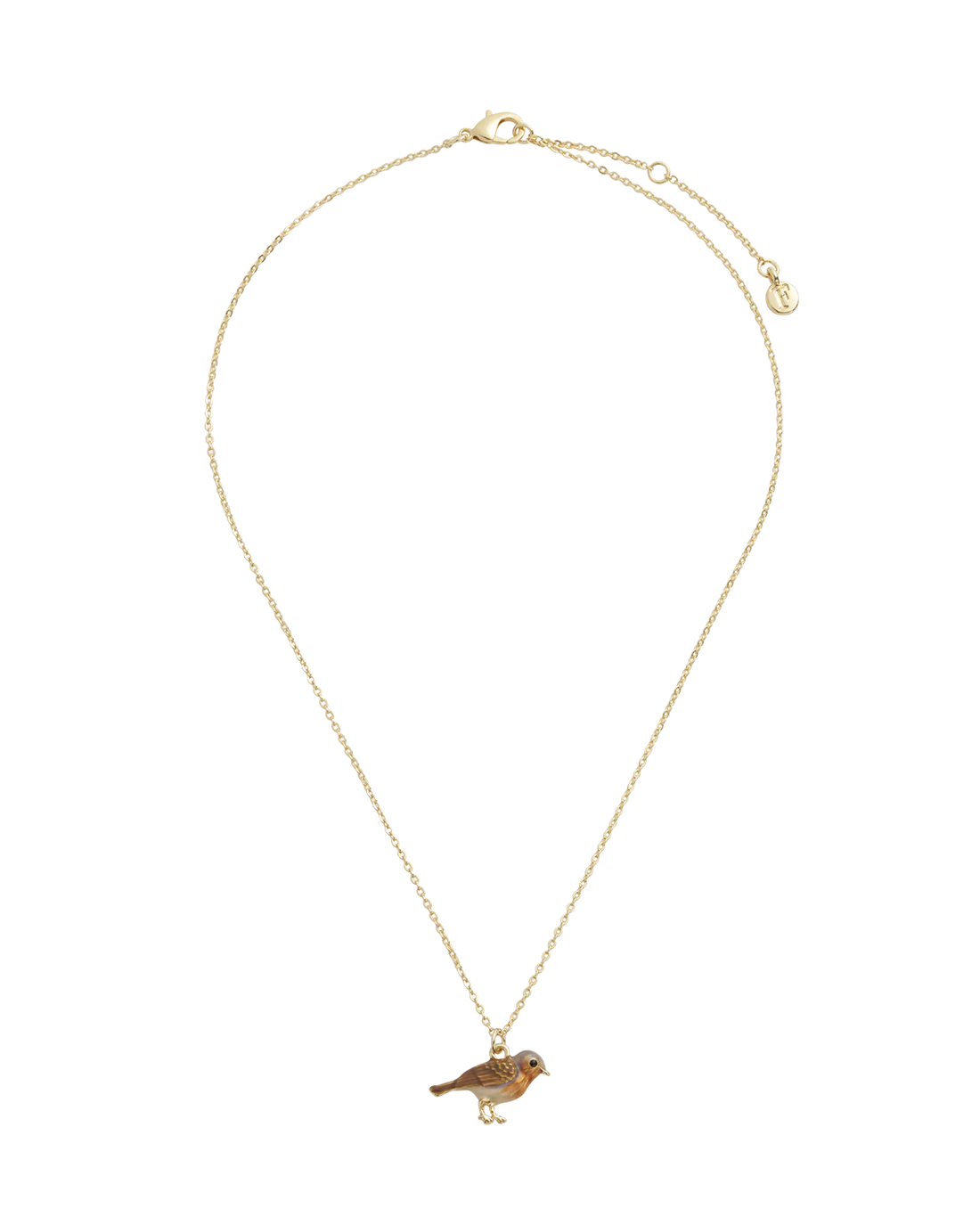 Enamel Robin Necklace