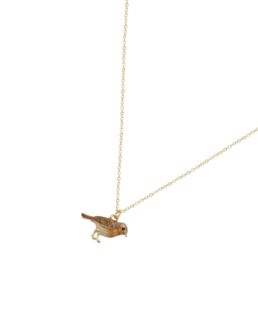 Enamel Robin Necklace
