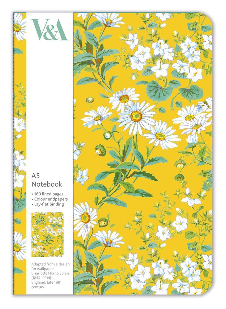 Museums & Galleries | A5 Notebook | V&A Yellow Flowers