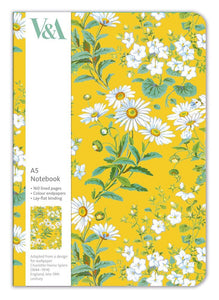 Museums & Galleries | A5 Notebook | V&A Yellow Flowers