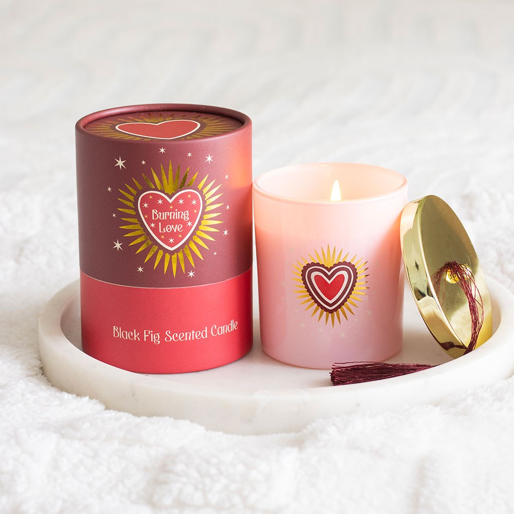 Burning Love Black Fig Valentines Day Candle