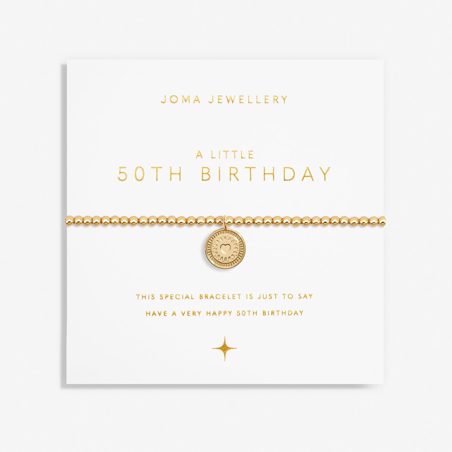 A Little | 50th Birthday | Bracelet In Gold