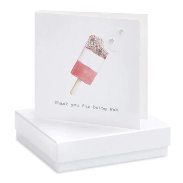 Crumble & Core | Thank You For Being Fab Lolly Earring Card