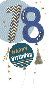 Champagne Cards | 18th Birthday | Balloons