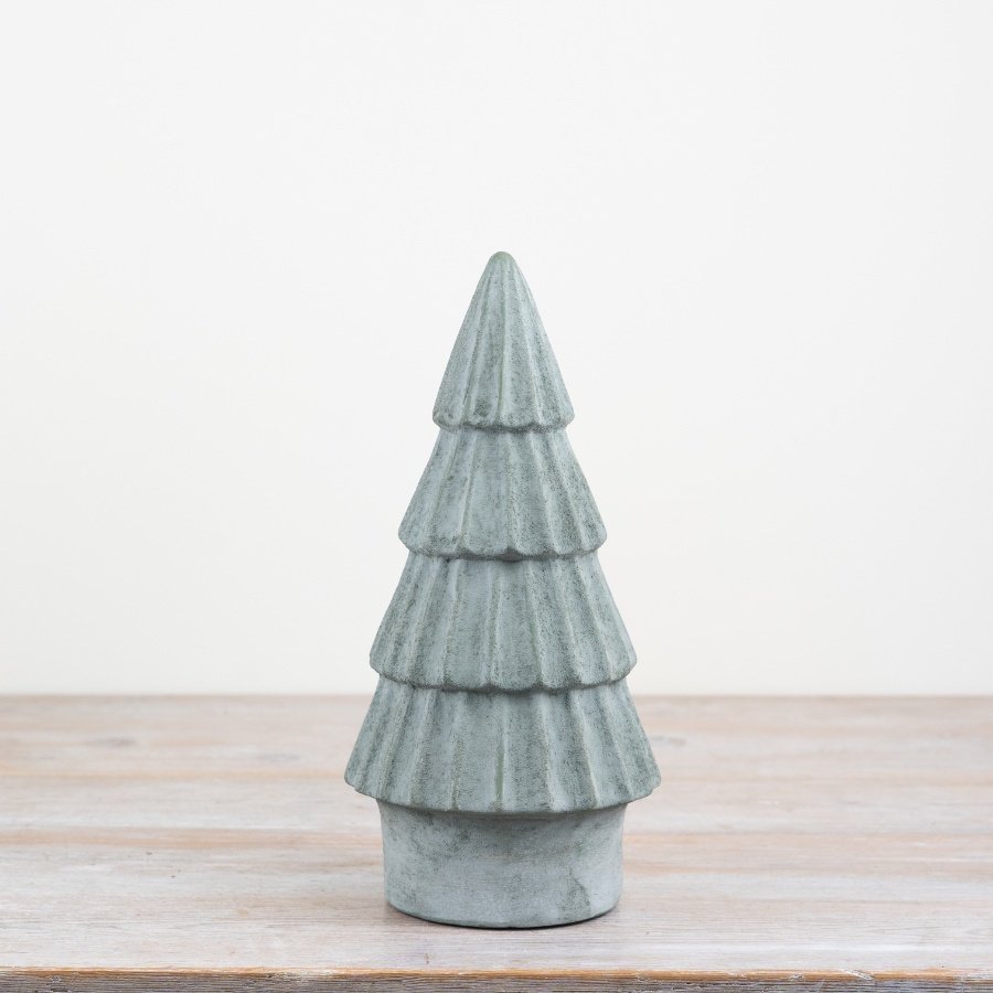 Tiered Green Tree Ornament | 28cm