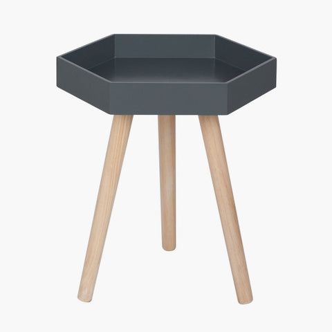 Halston Grey Hexagon Table