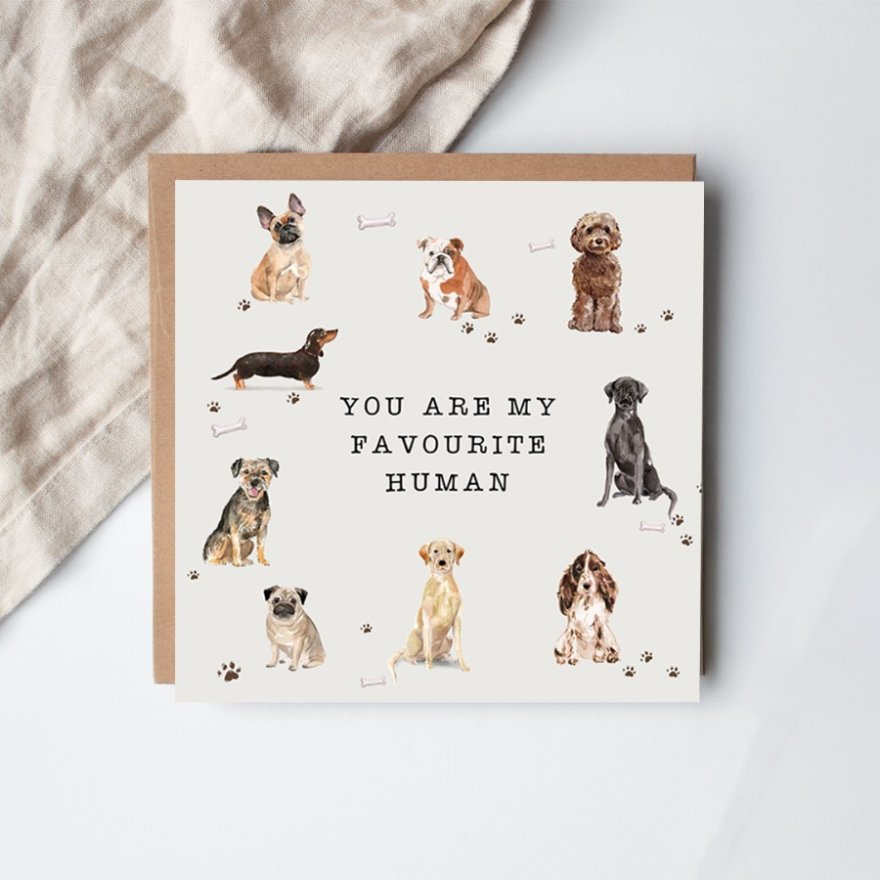 You Are My Favourite Human Greeting Card