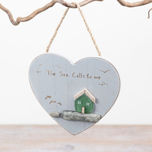 The Sea Calls To Me Heart Hanger | 15cm