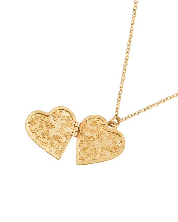 Swallow Heart Locket Chain Necklace