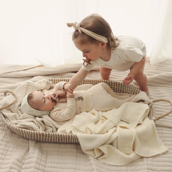 Luxury Cotton Baby Blanket Cream