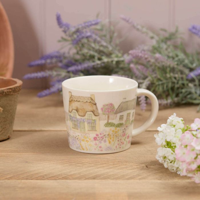 Stoneware Cottage Garden Thatched Cottage Mug