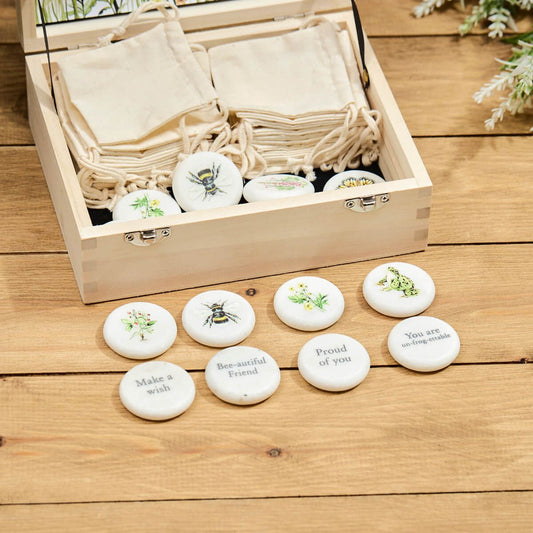 Wildflower Keepsake Double Sided Pebble