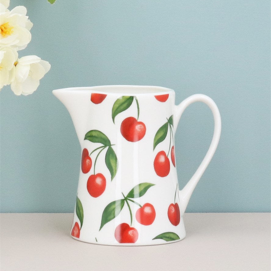 Cherries | Bone China Jug | Sml