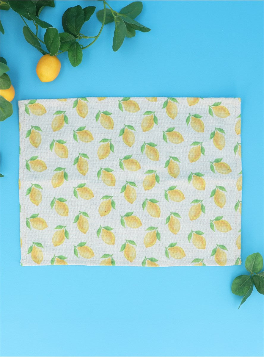 Lemons Polylinen Placemat