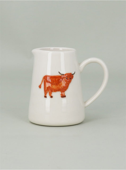 Stoneware Mini Jug|Highland Cow