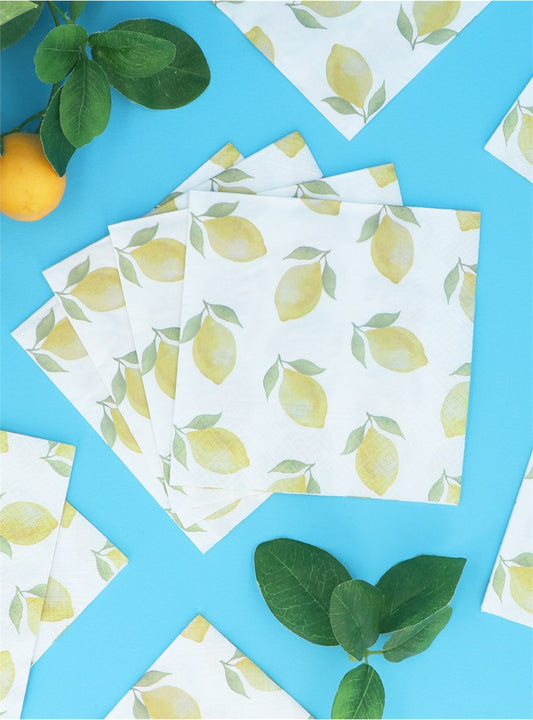 Lemons Paper Napkins Pack|20