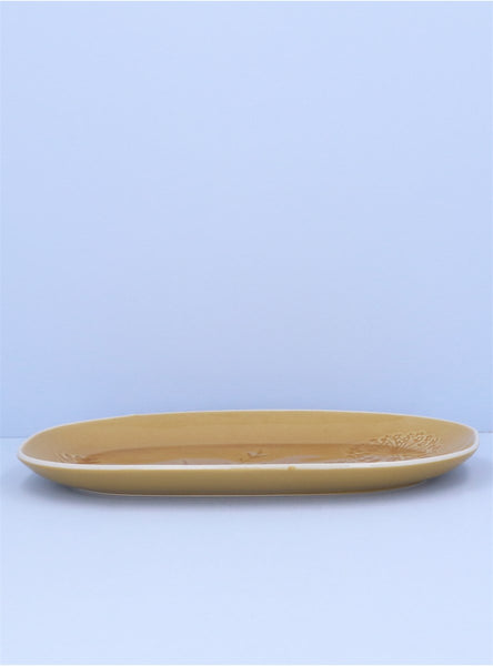 Ochre Meadow | Stoneware Oval Plate