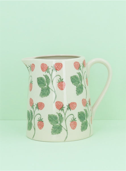 Strawberries | Stoneware Jug