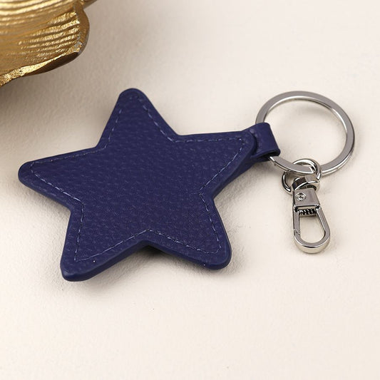 BLUE MIX STAR KEYRING