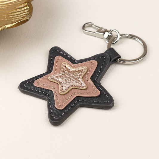 BRONZE MIX STAR KEYRING