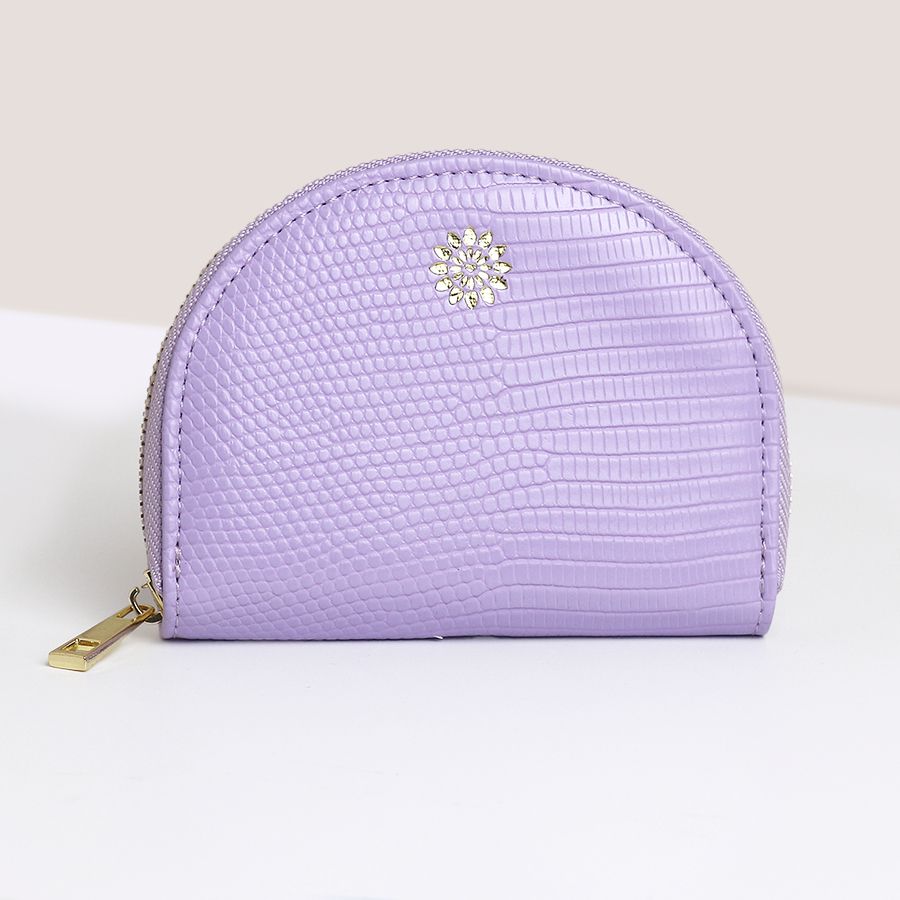 LILAC HALF MOON COIN PURSE