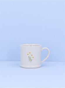 White Daisies | Stoneware Mini Mug