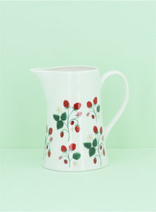 Strawberries | Bone China Jug | Med