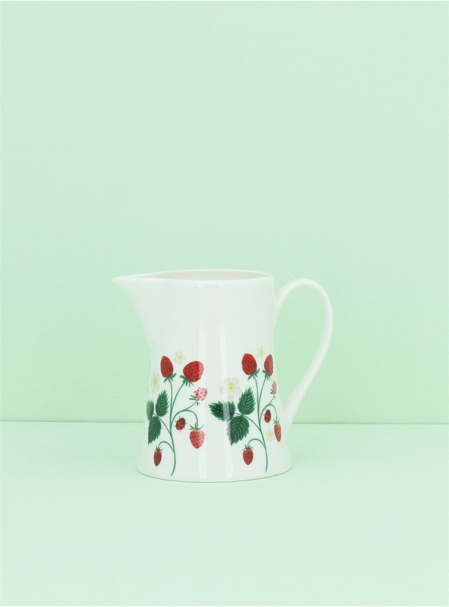 Strawberries | Bone China Jug | Sml