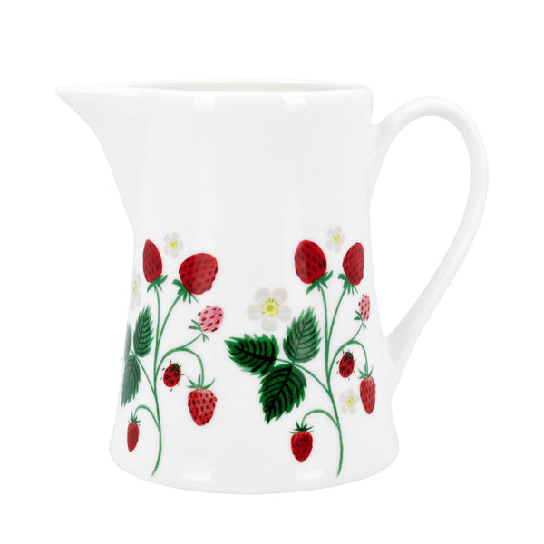 Strawberries | Bone China Jug | Sml