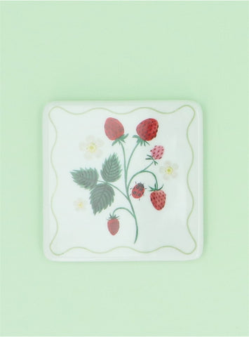 Strawberries | Porcelain Coaster