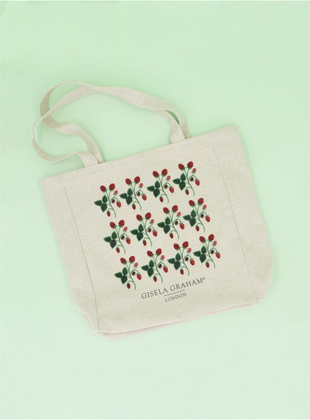 Strawberries | Fabric Tote Bag