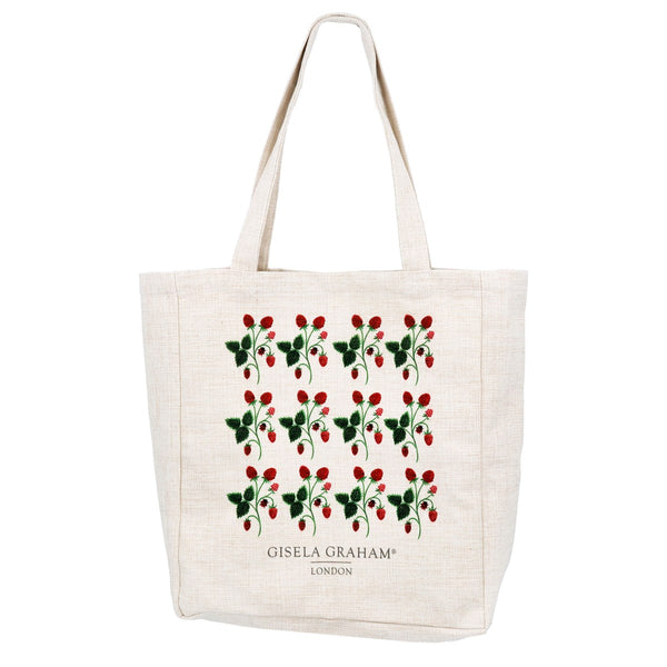 Strawberries | Fabric Tote Bag