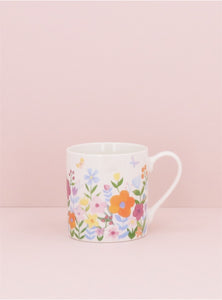 Pastel Flowers | Bone China Mug