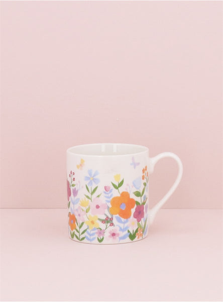 Pastel Flowers | Bone China Mug