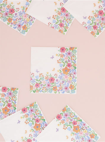 Paper Napkins | Pastel Flowers