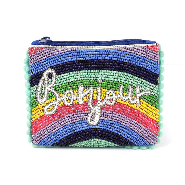 Bonjour Beaded Purse | Rainbow